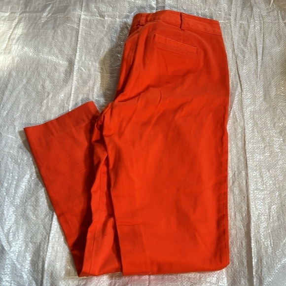 Michael Michael Kors Women’s Ankle Cotton Pants Orange Size 2P - Picture 1 of 7